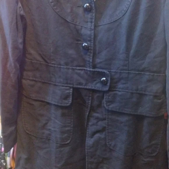 ROXY Jean Jacket Women's Large Black - Picture 3 of 6